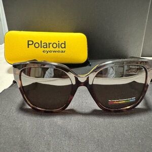 Polaroid Tortoiseshell Sunglasses with Dark Lenses